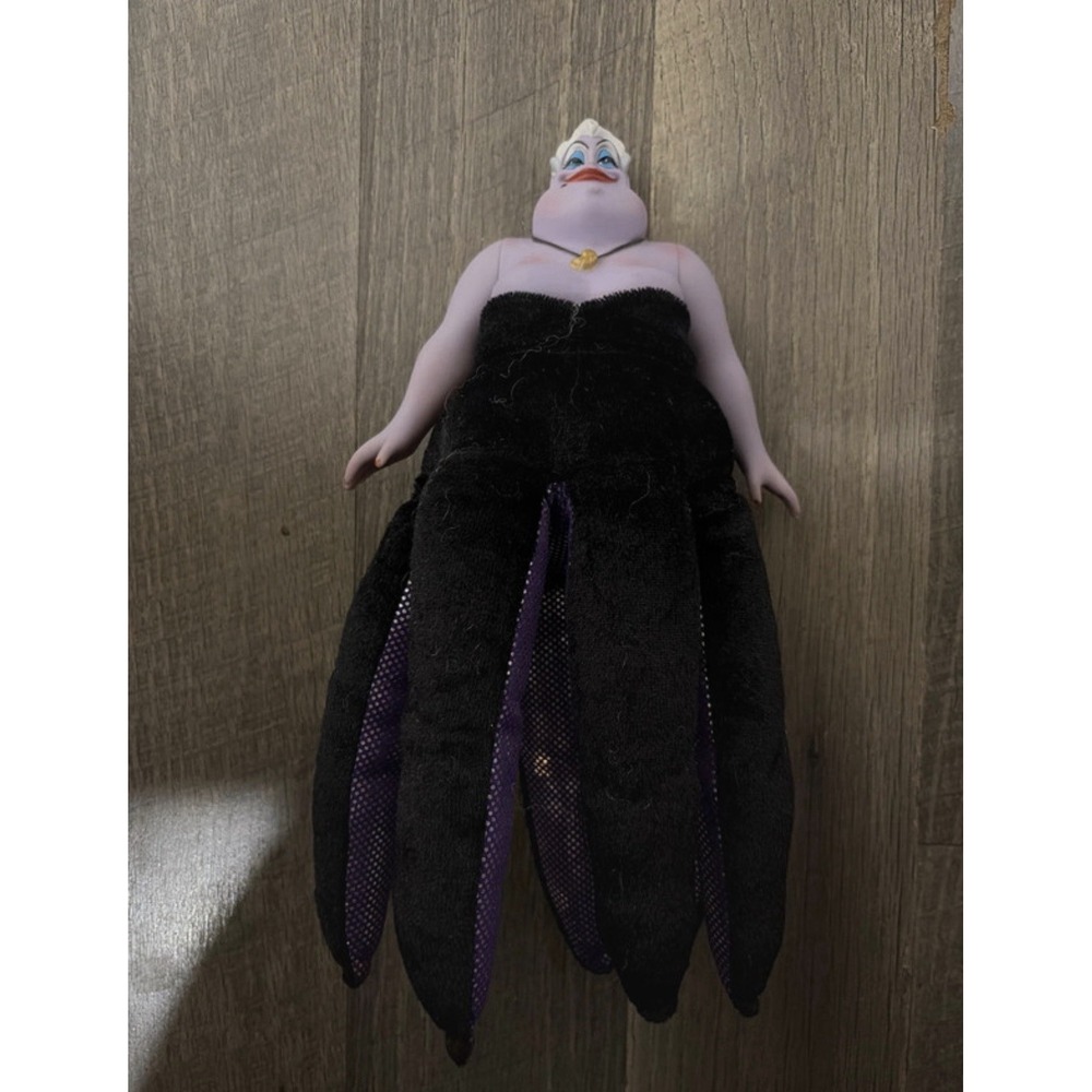 Disney Store URSULA from The Little Mermaid Plush & Plastic Vinyl Plush 11"